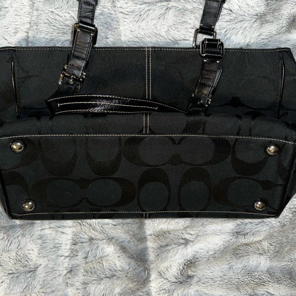 Black Coach Tote - Picture 6 of 6